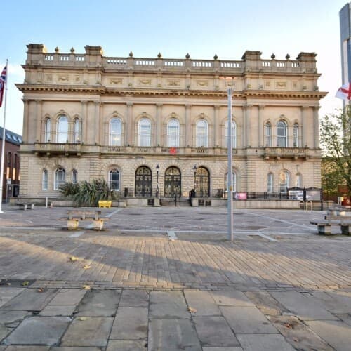 Blackburn Town Hall in Blackburn, Lancashire